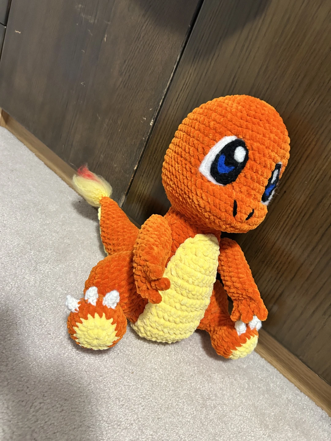 Crocheted Charmander Plush Toy - photo 2