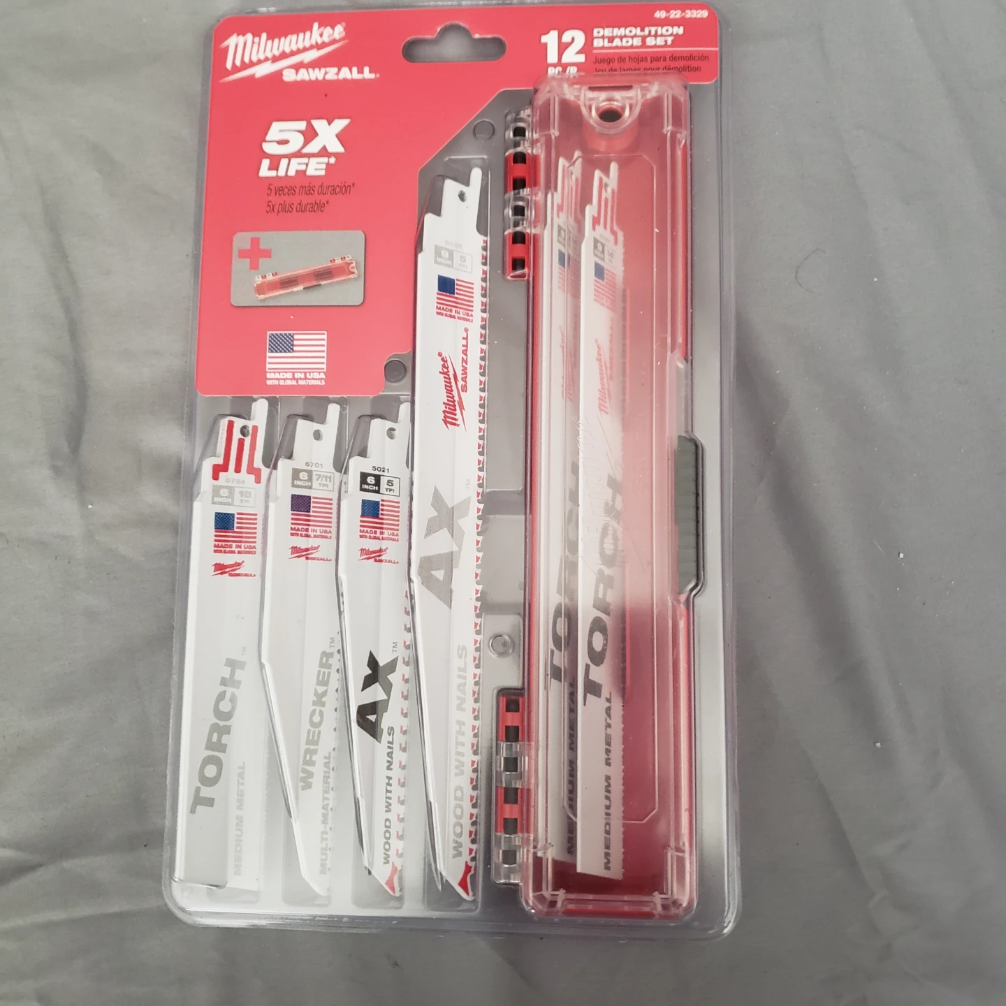 Milwaukee Sawzall Demolition Blade Set