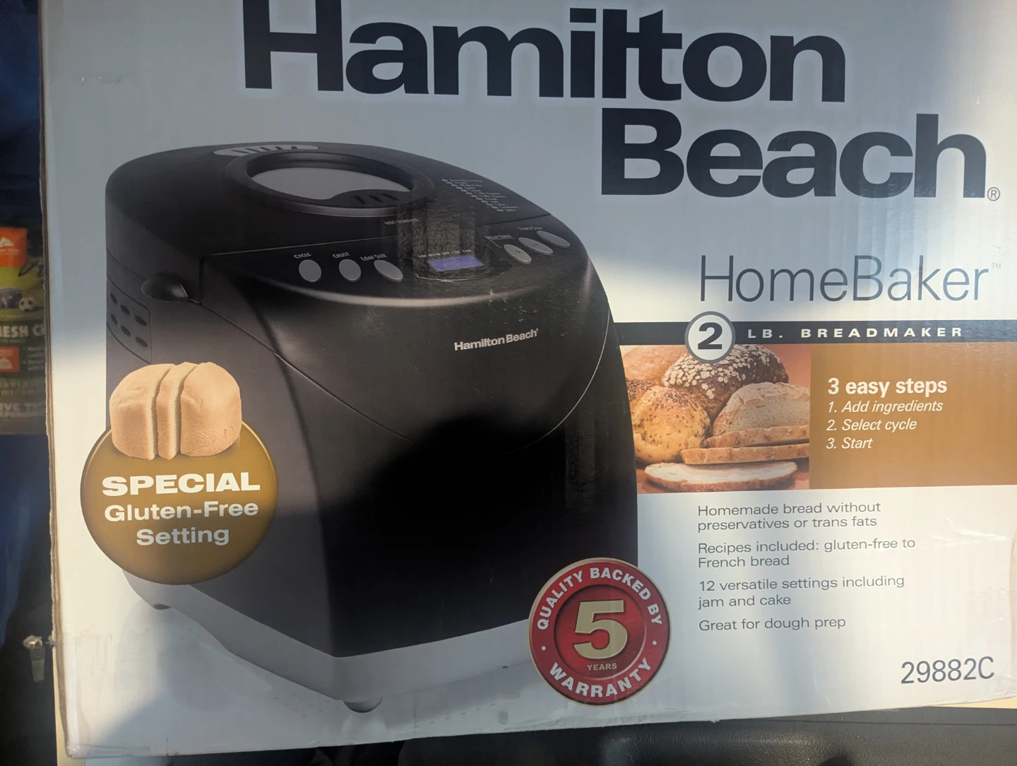 Hamilton Beach HomeBaker 2 lb. Breadmaker