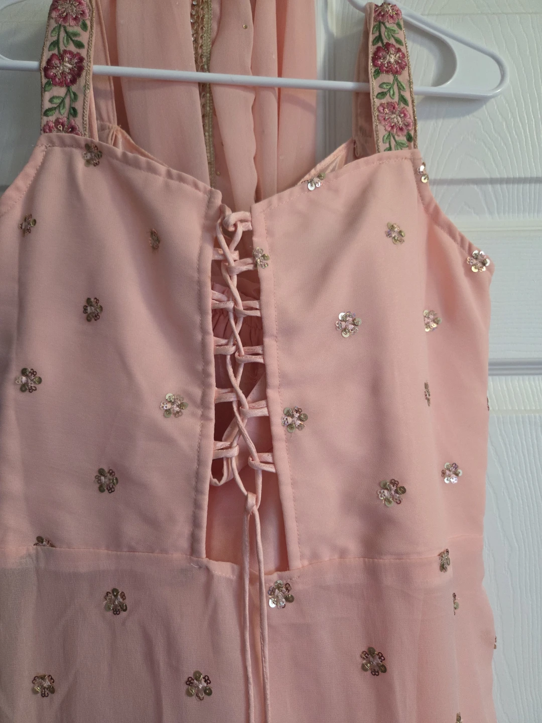 Pink Embroidered Kurti with Dupatta - photo 5