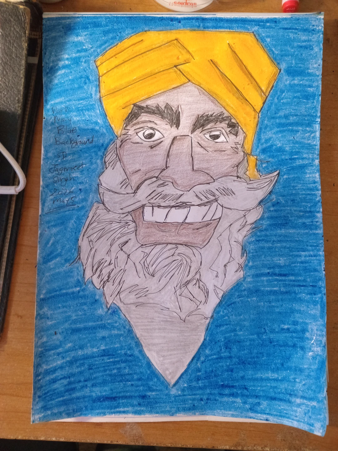 JAGMEET SINGH BLUE BACKGROUND by Custom Artist Sherwin