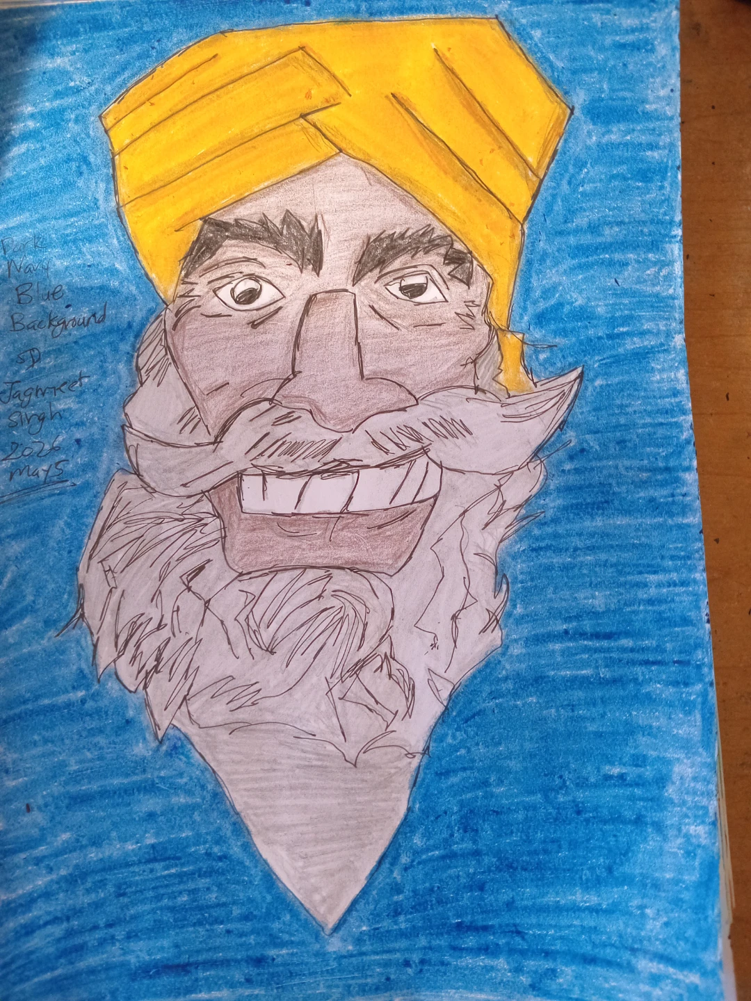 JAGMEET SINGH BLUE BACKGROUND by Custom Artist Sherwin - photo 4
