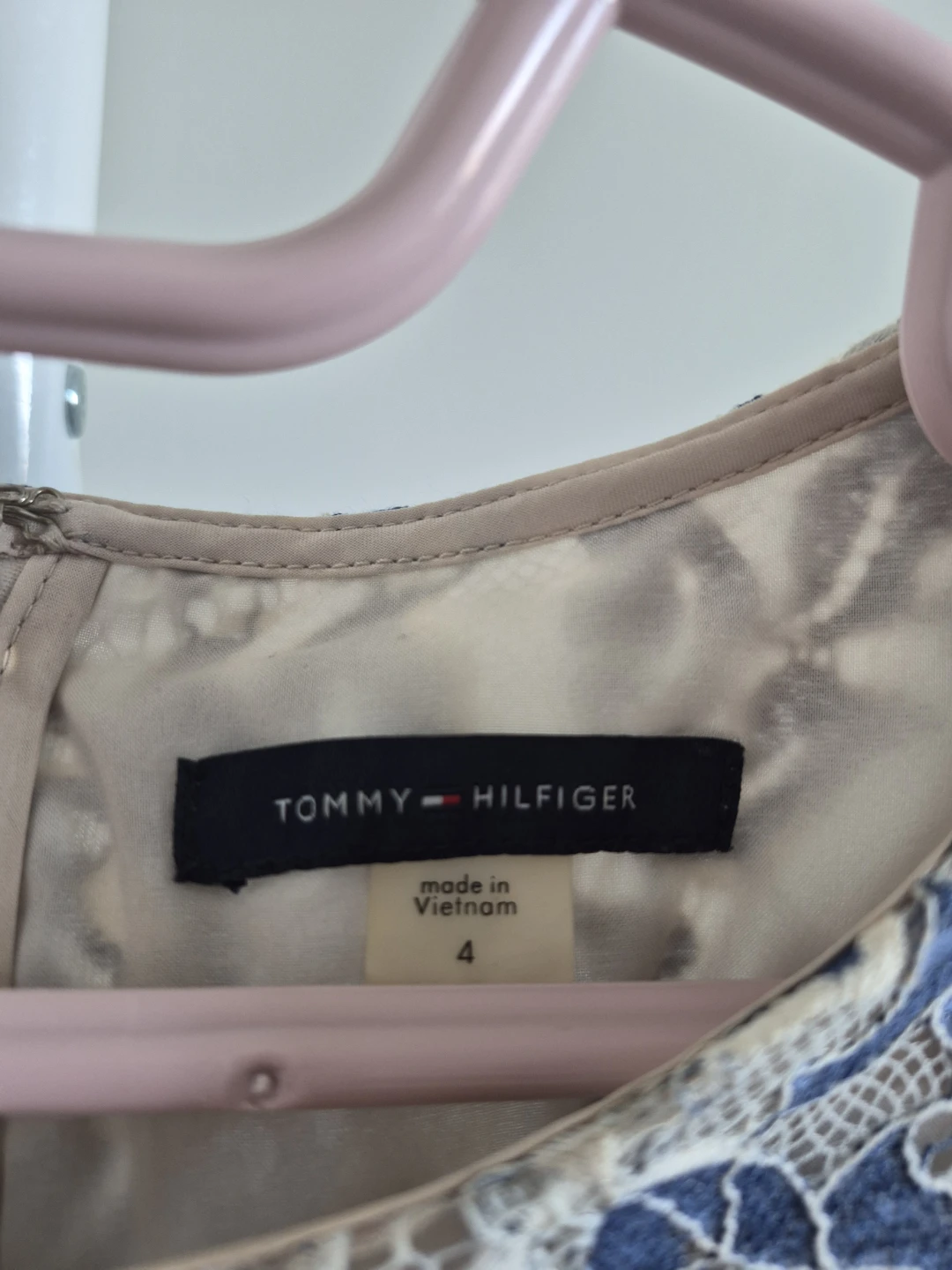 Tommy Hilfiger Blue Lace Dress Size 4 - photo 3