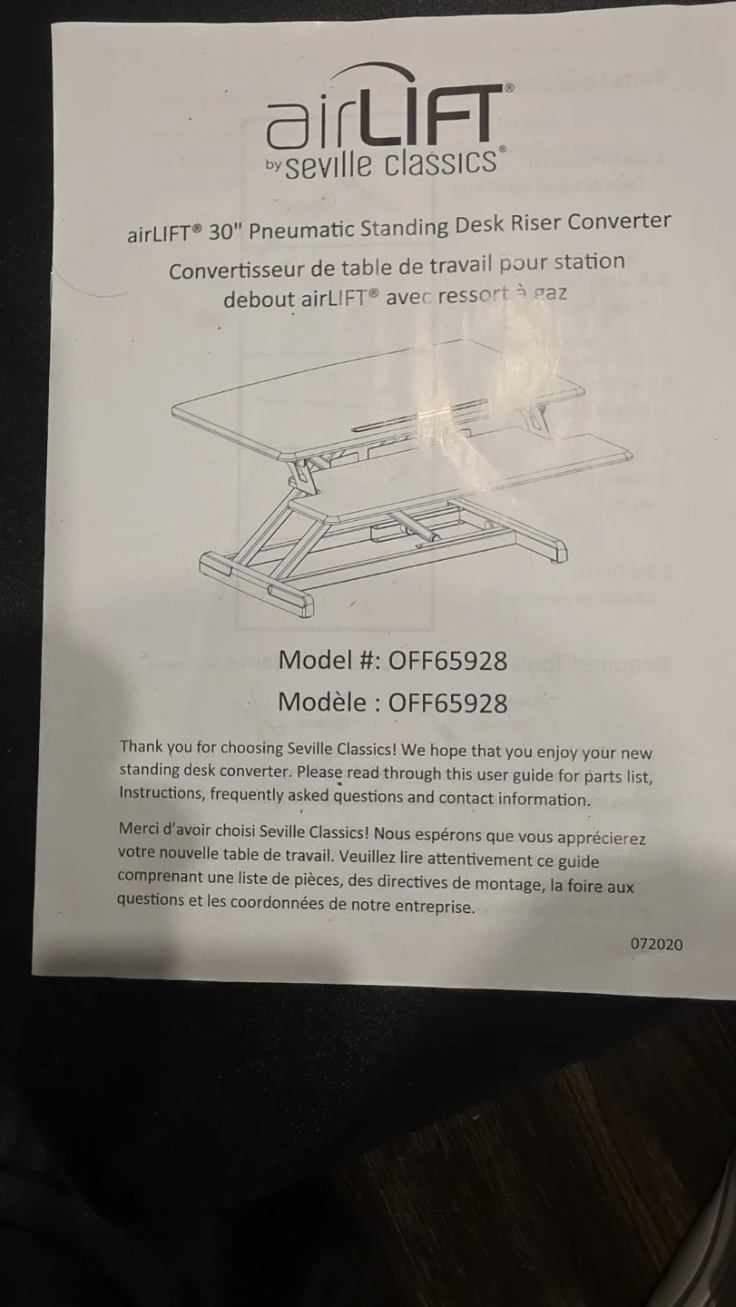 airLIFT 30" Pneumatic Standing Desk Riser - photo 3