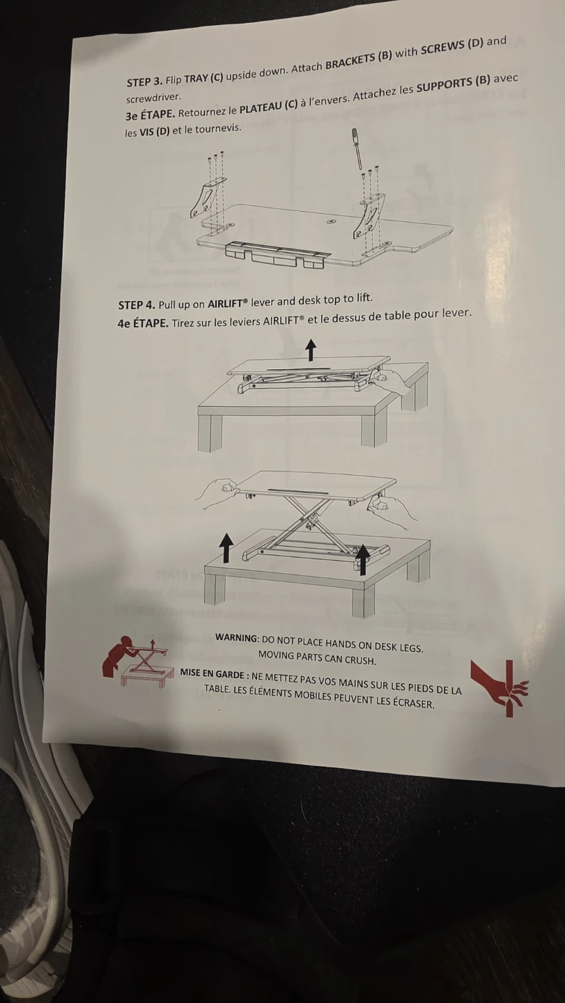 airLIFT 30" Pneumatic Standing Desk Riser - photo 4