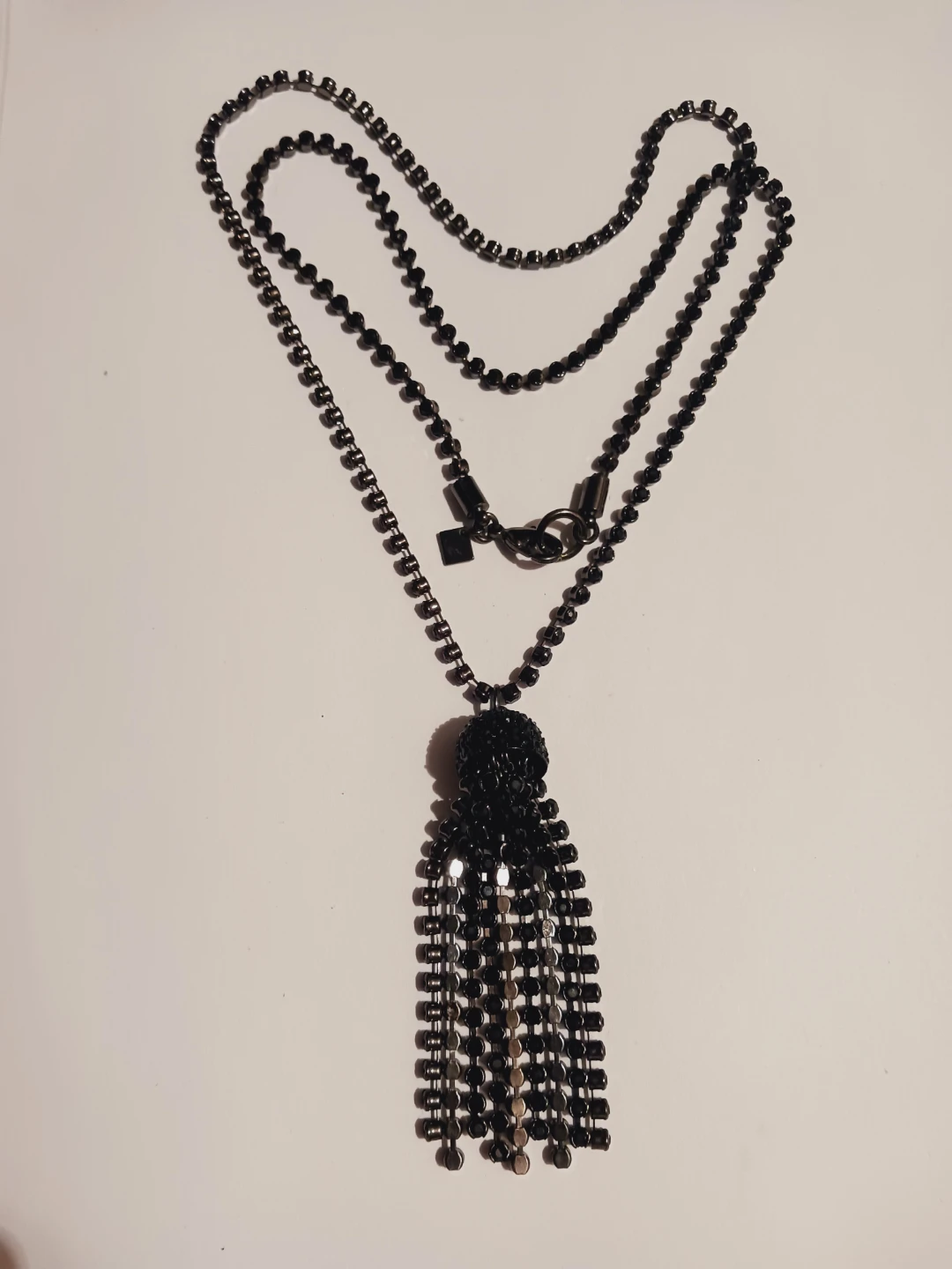 Banana Republic Black Tassel Pendant Necklace - photo 3