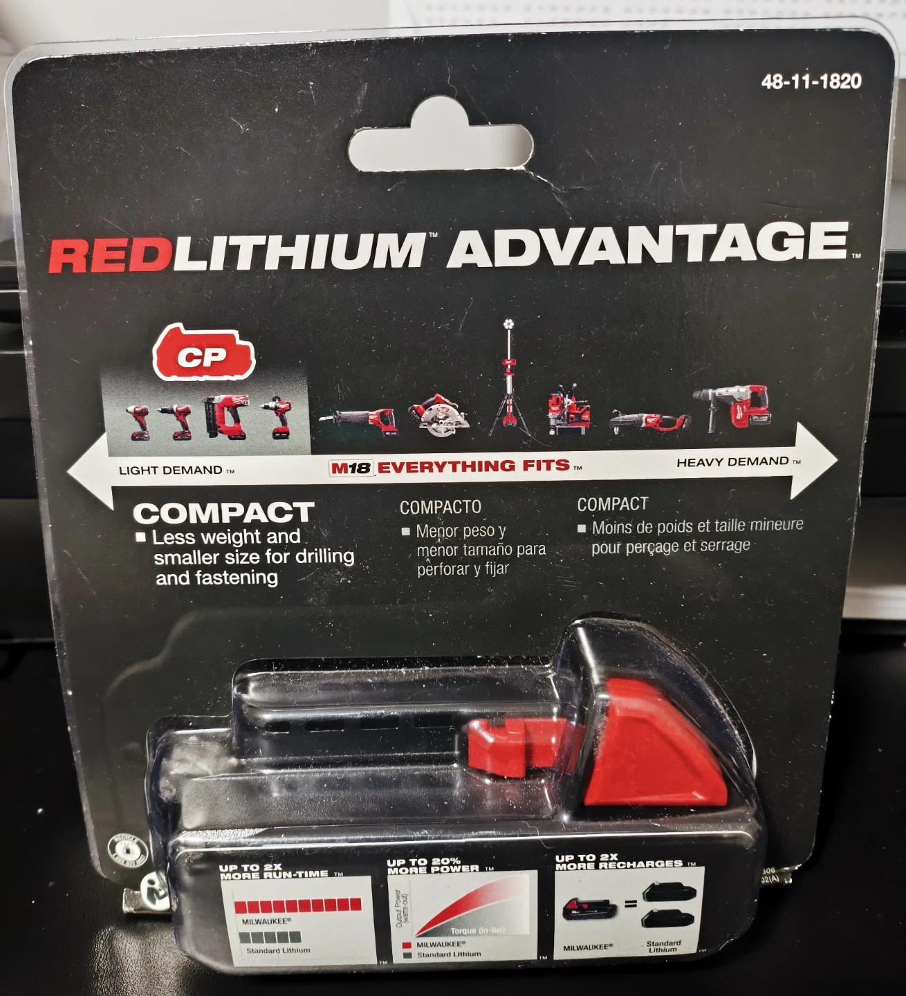 Milwaukee M18 REDLITHIUM CP2.0 Battery - photo 2