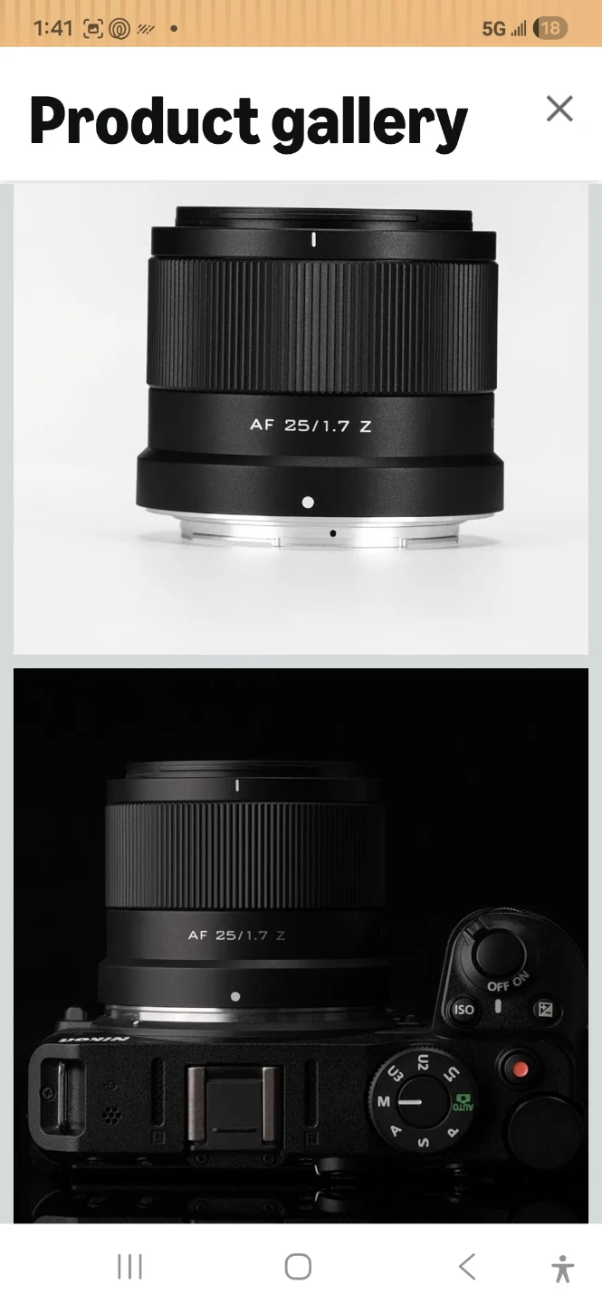 Viltrox AF 25mm f/1.7 Z STM Lens for Nikon Z Mount - photo 4