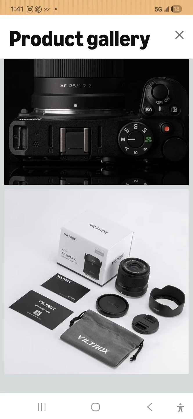Viltrox AF 25mm f/1.7 Z STM Lens for Nikon Z Mount - photo 5