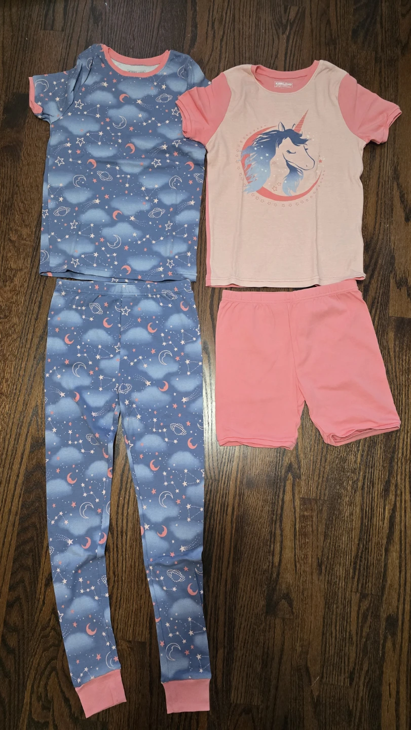 2 girls Pajama Sets Size 10Y Like New