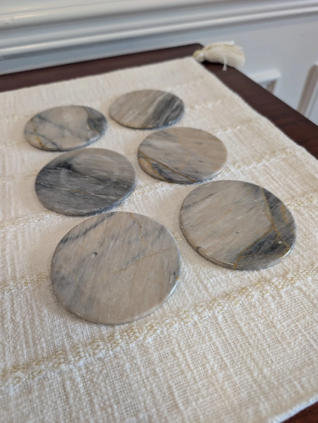 Set of 6 Marble Coasters - photo 3