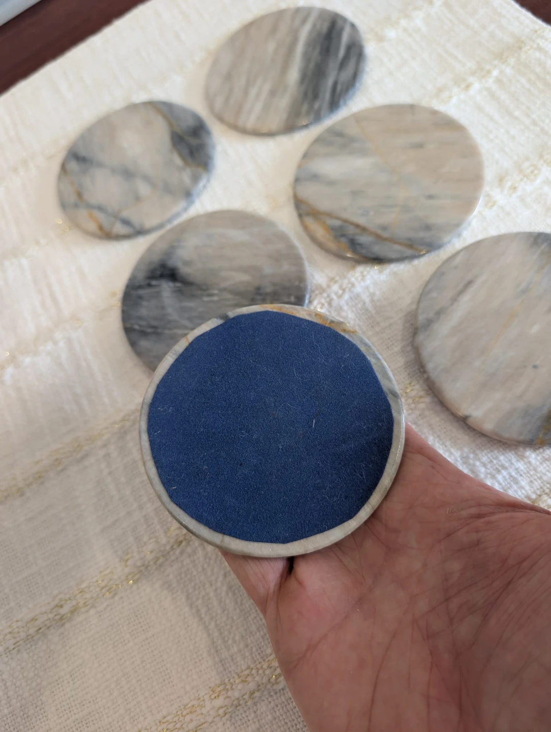 Set of 6 Marble Coasters - photo 4