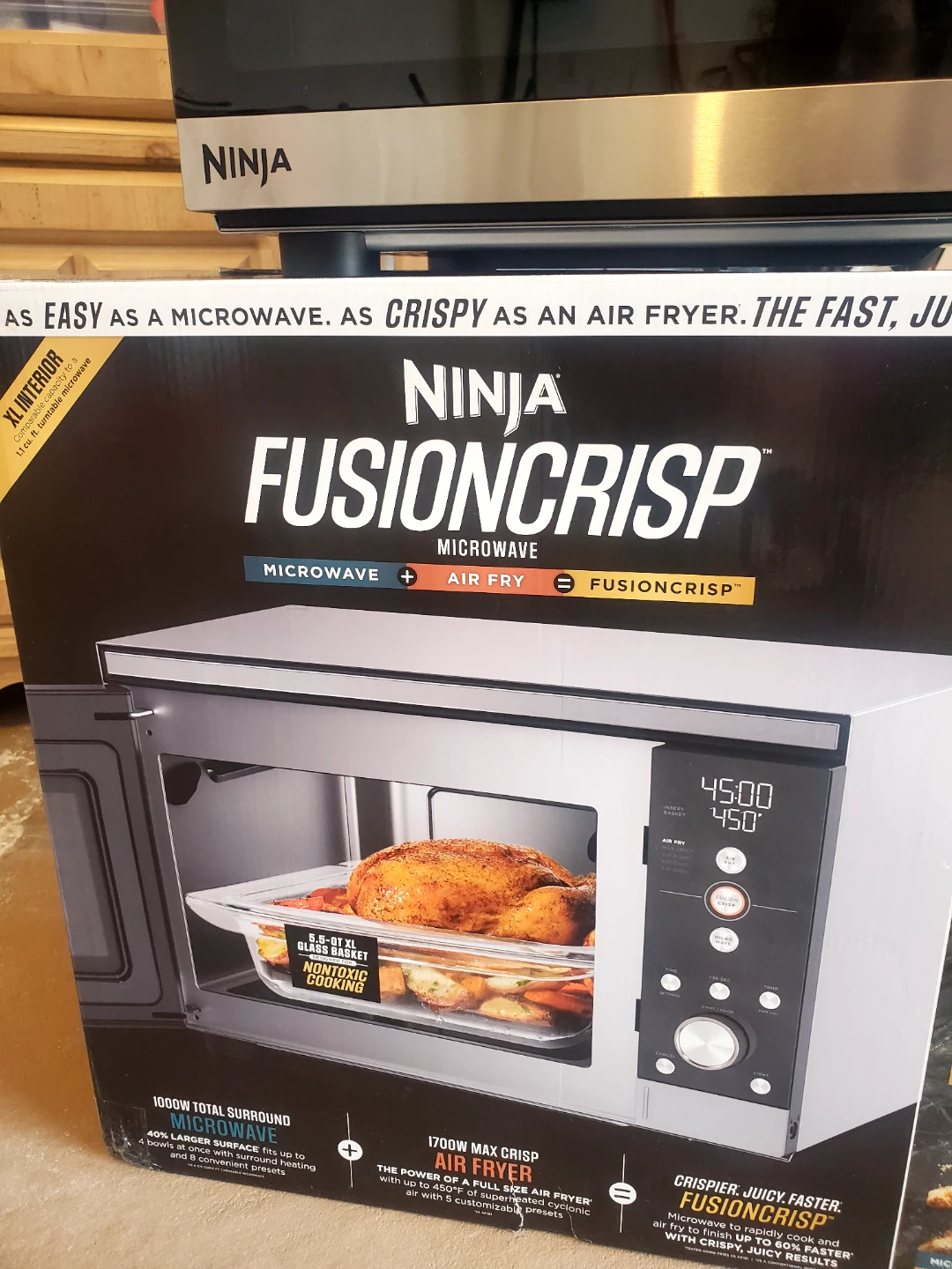 Ninja FusionCrisp Microwave and Air Fryer - photo 2