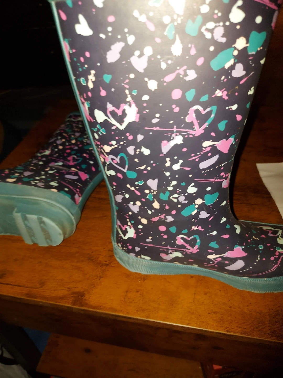 Kid's Elements Heart Print Rain Boots - photo 5
