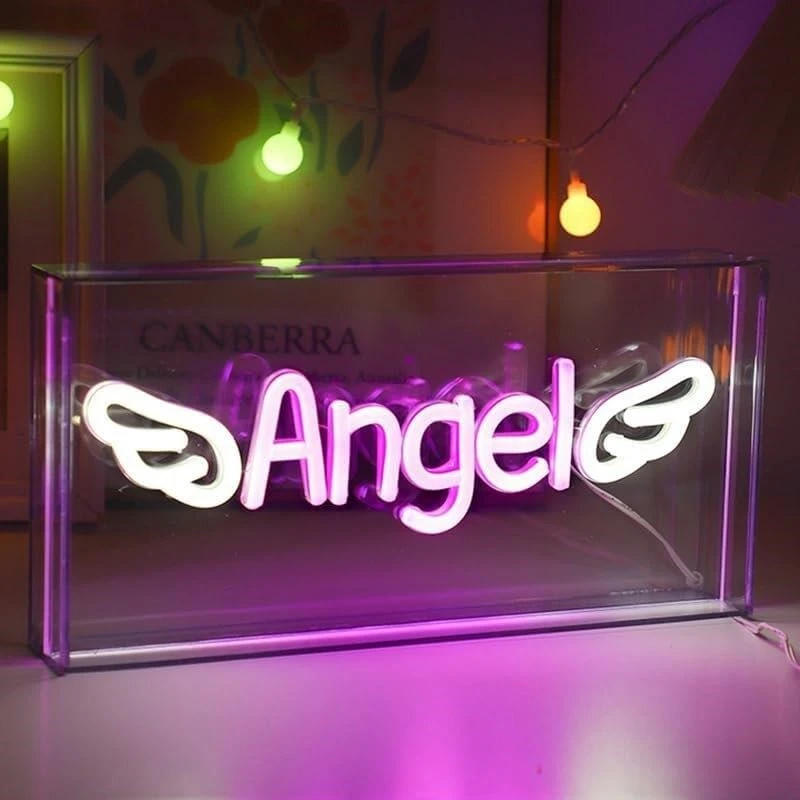 LED Neon Sign "Angel" with Wings