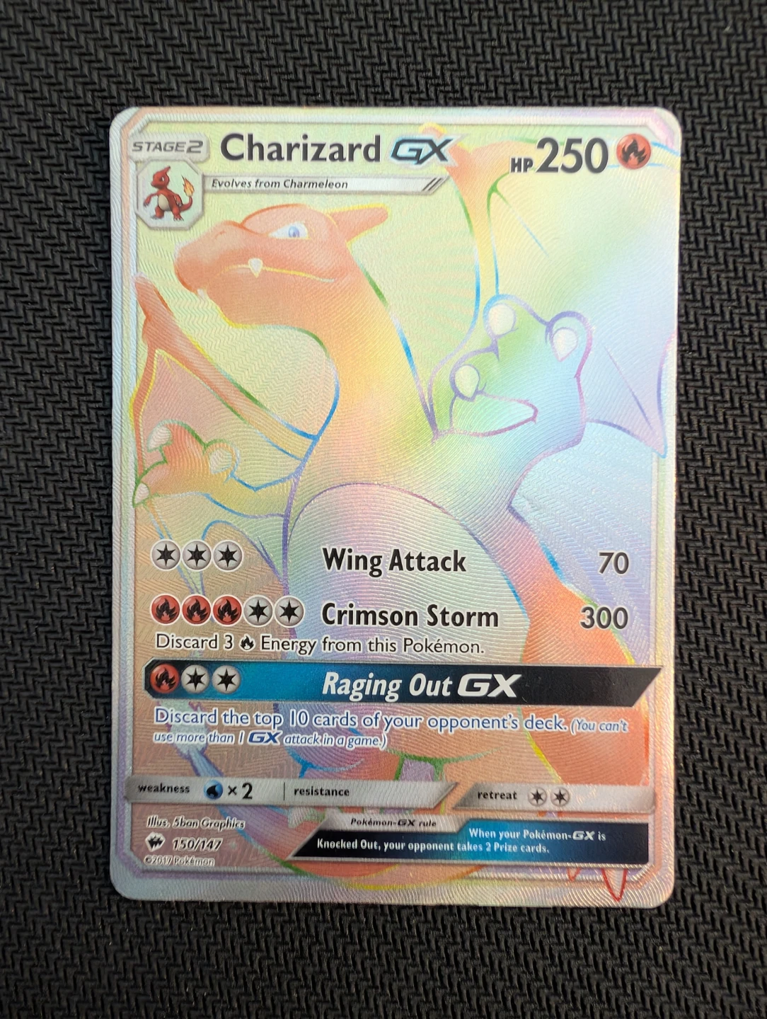 Charizard GX Burning Shadows Secret Rare 150/147 - Pokemon