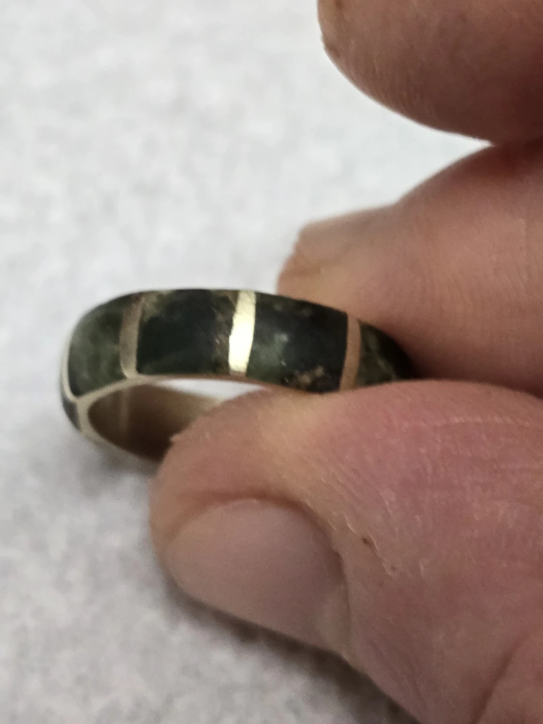 Vintage Jade Band Ring size 5
