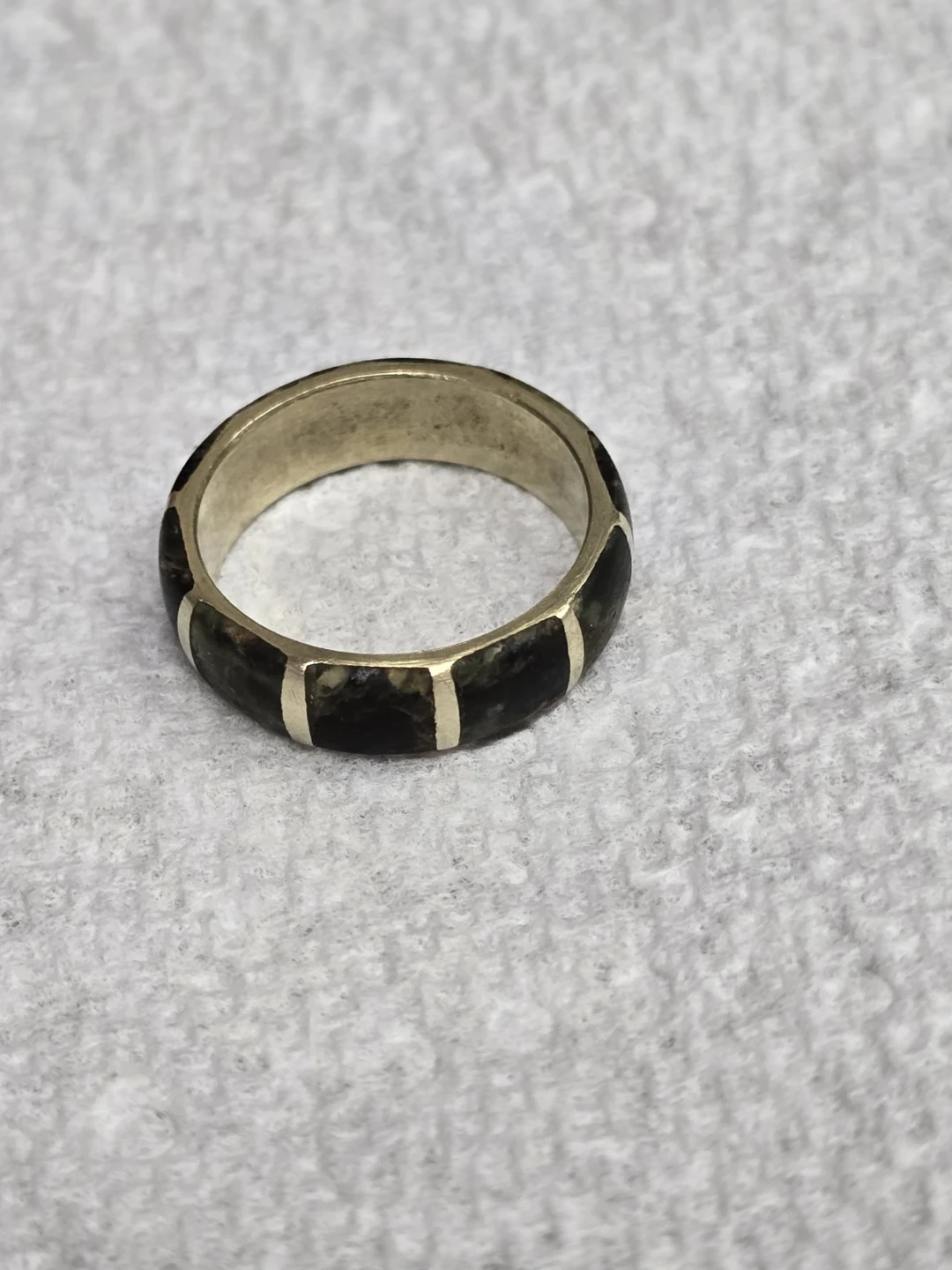 Vintage Jade Band Ring size 5 - photo 2
