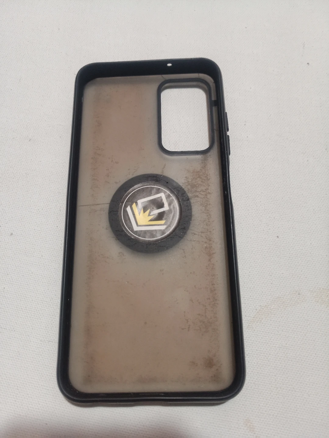 Smoke Black Phone Case with Ring Holder