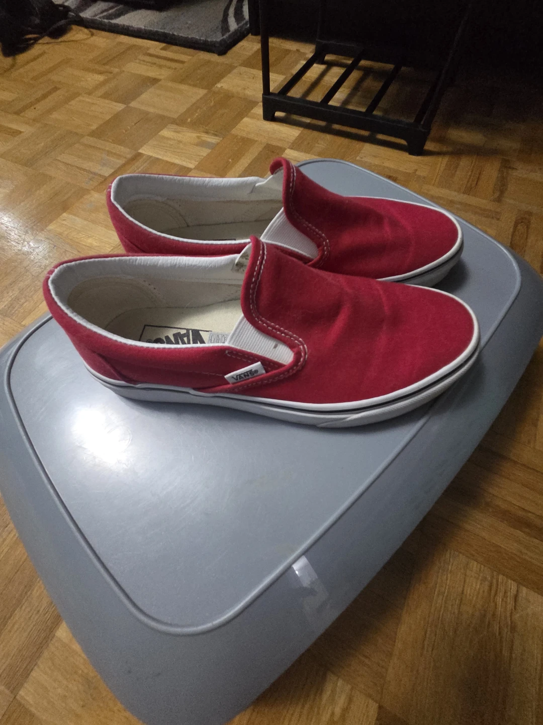 Vans Slip-On Shoes - Red & Pink size 7.5 women's