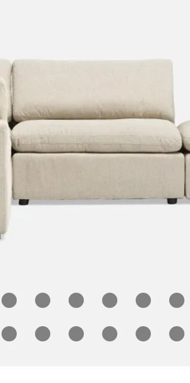 Structube soft module couch (1 piece, only middle) - photo 4