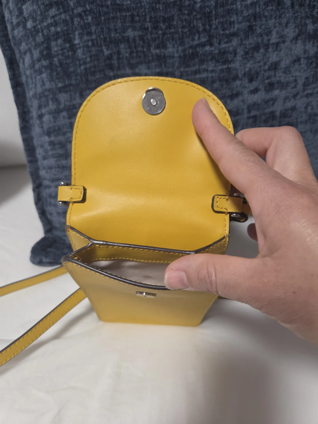 Kate Spade Yellow Saffiano Leather Phone Crossbody Bag - photo 2