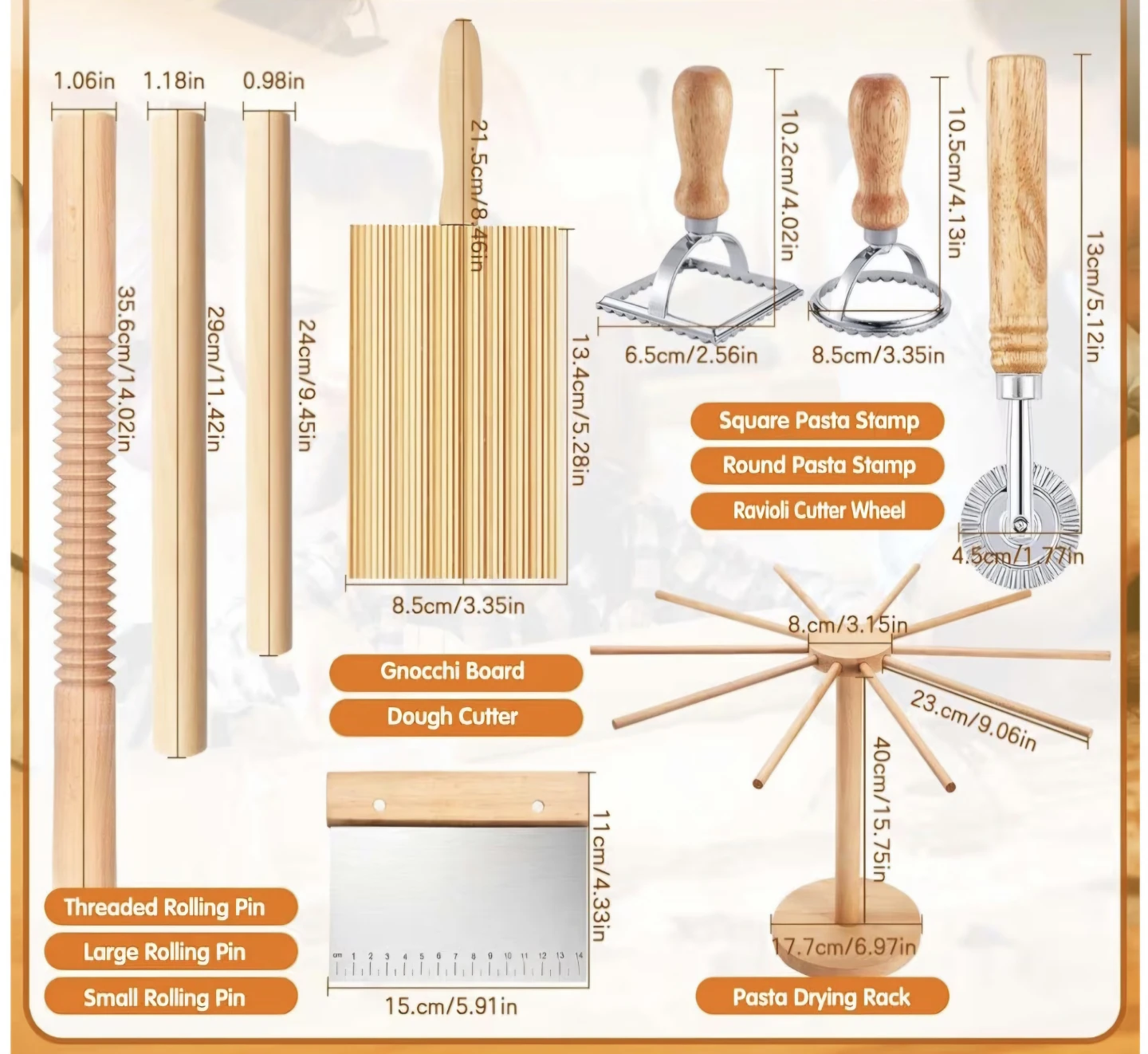 9 Piece Pasta Making Kit - photo 4