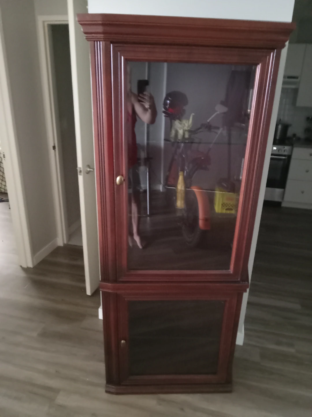 Cherry Wood Display Cabinet