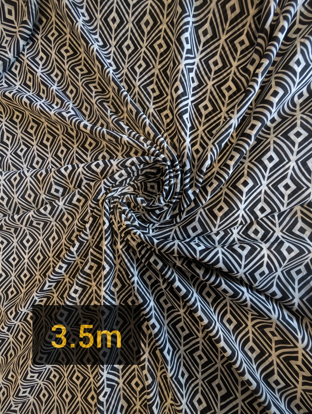 Black & White Patterned fabric