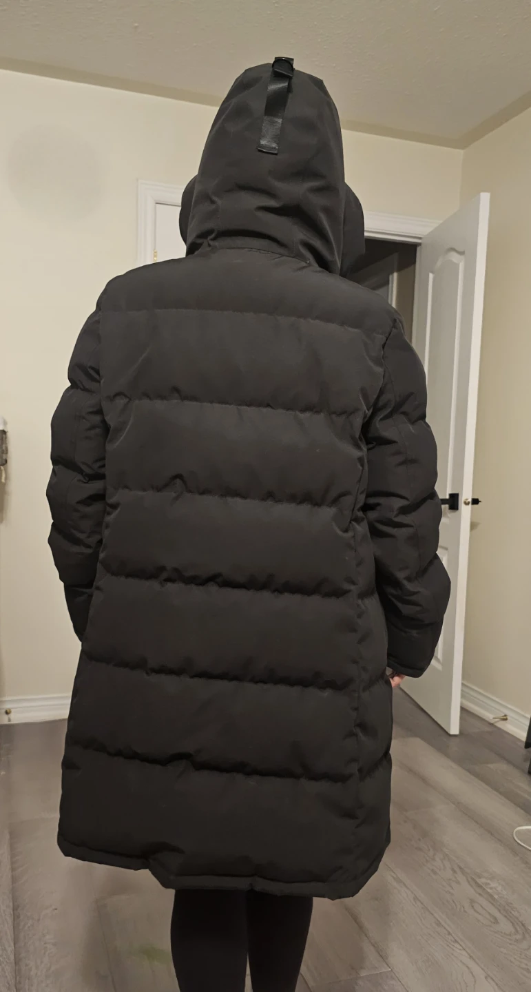 TNA Black Puffer Parka Coat