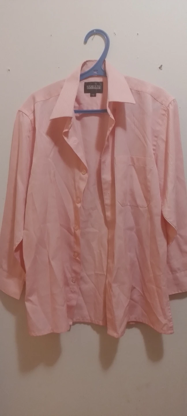 Ernesto Collection Pink Button-Up Shirt Size 10 - photo 3