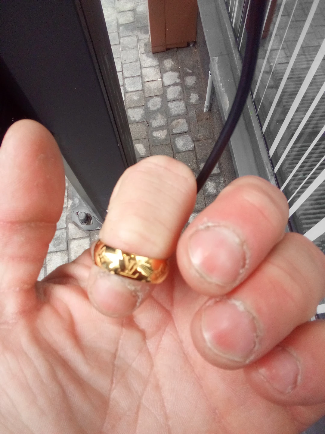Gold Louis Vuitton ring