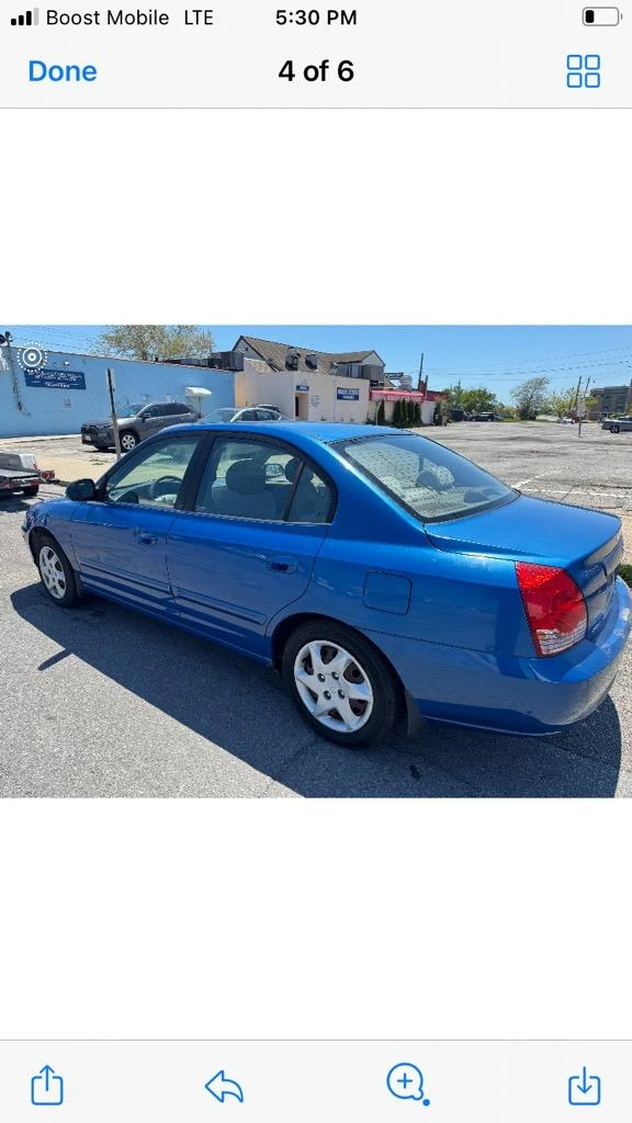 2005 Blue Hyundai Elantra Sedan - photo 4