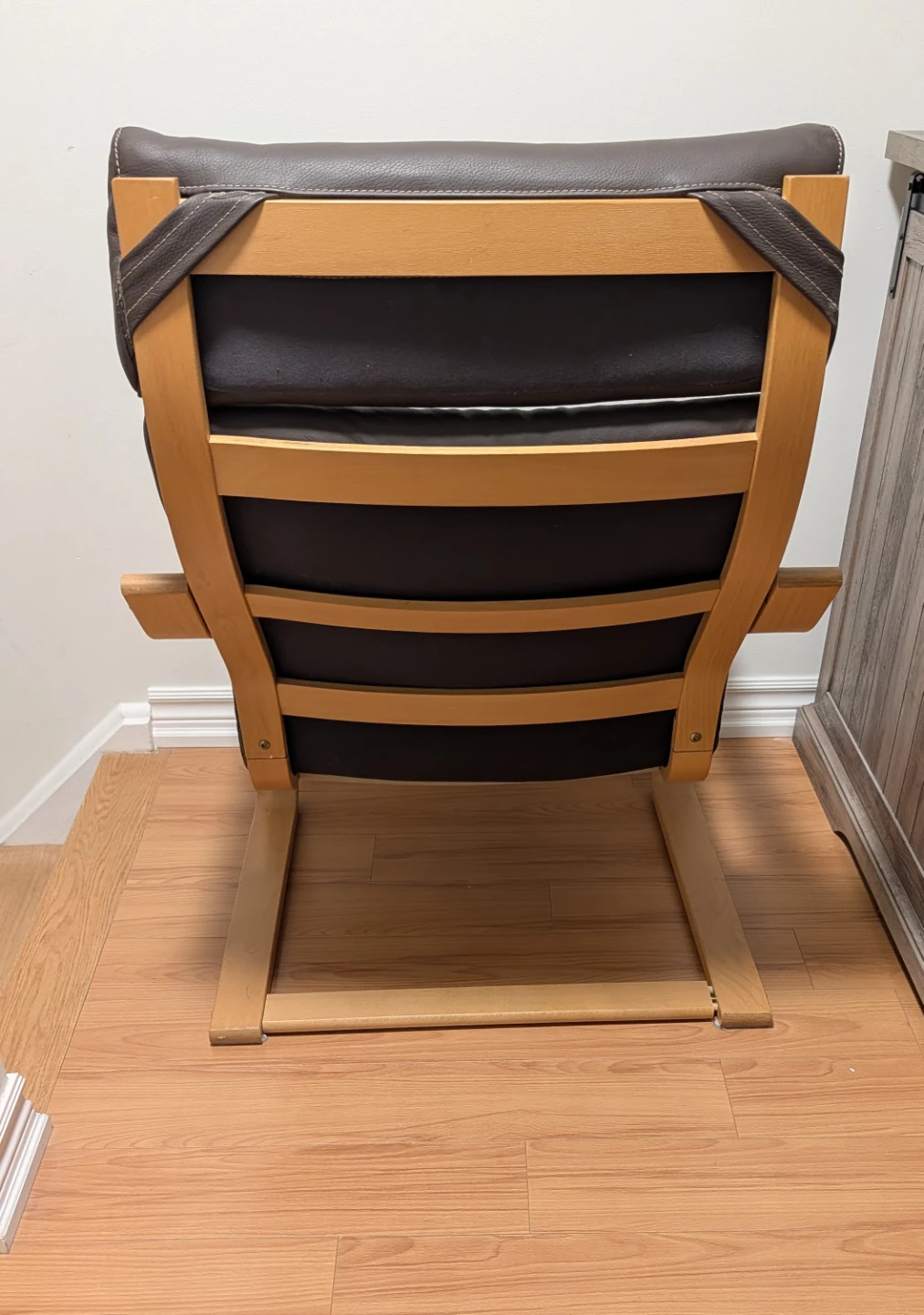 Brown Armchair with Ottoman - photo 3