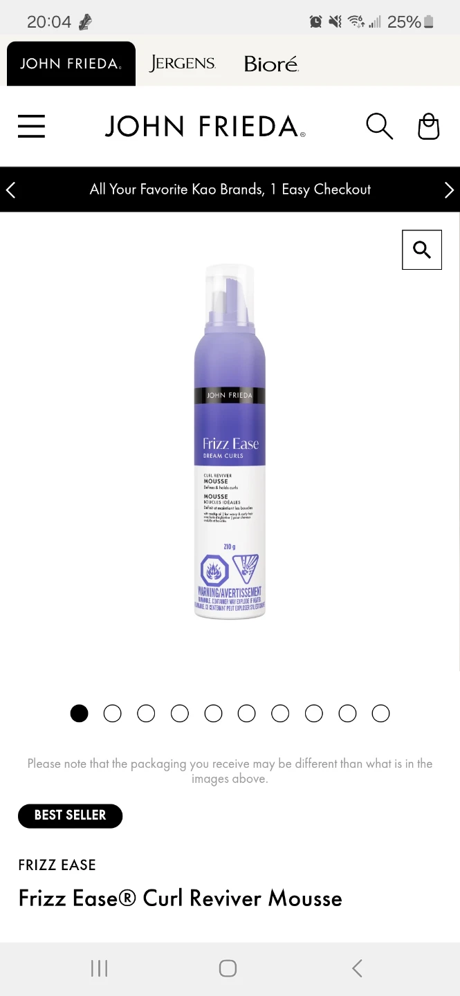 John Freida Frizz Ease Curls Jelly, Reviver Mousse, Smooth Spray - photo 3