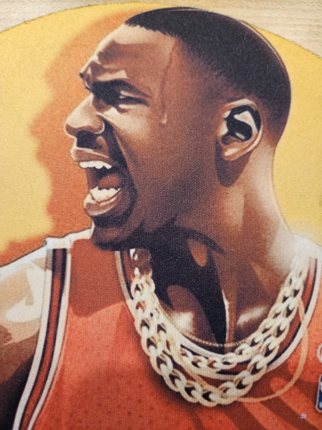Collectible. Chicago Bulls Michael Jordan Round Mousepad - photo 3