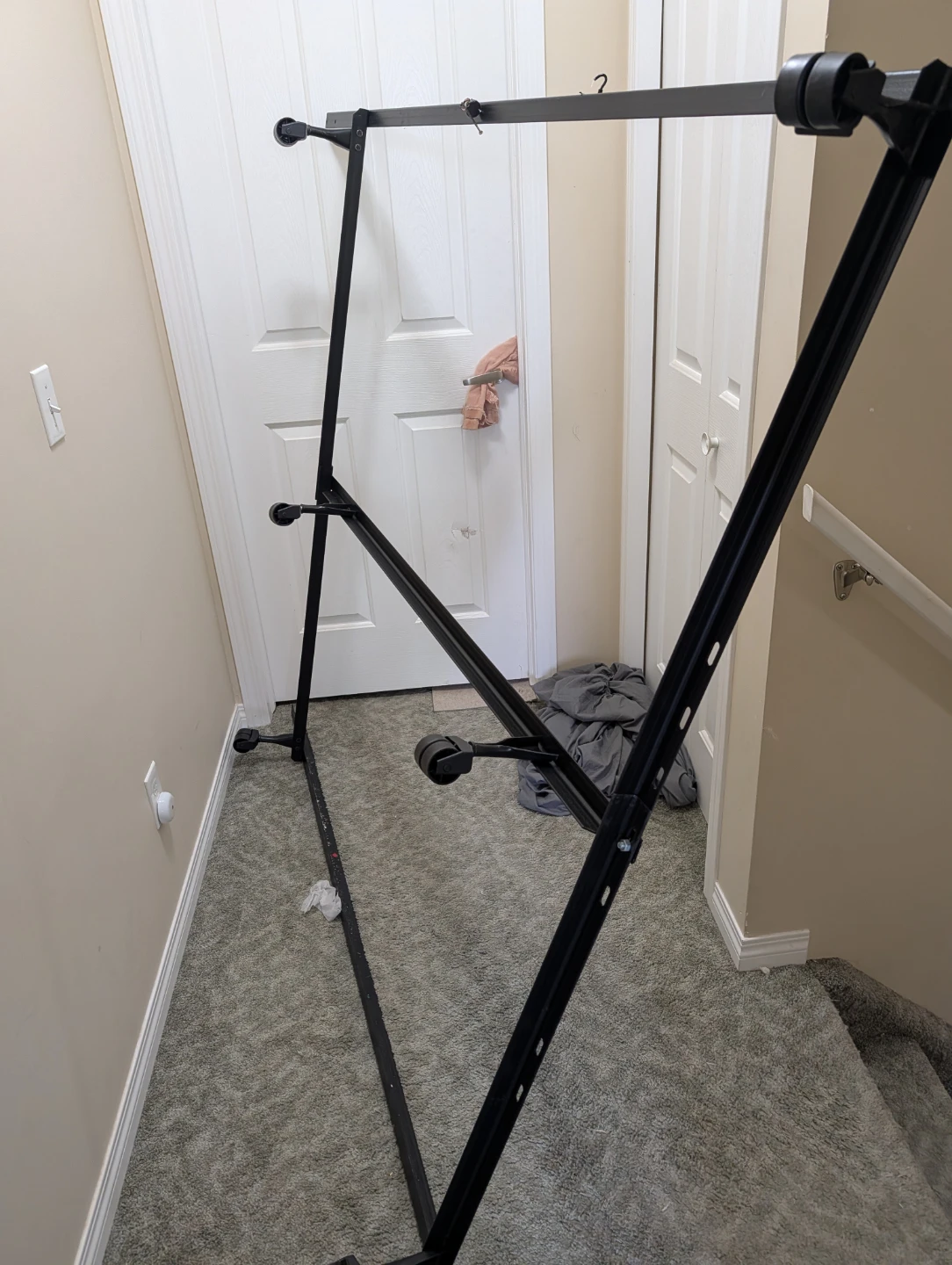 Double to Queen Metal Bed Frame with wheels