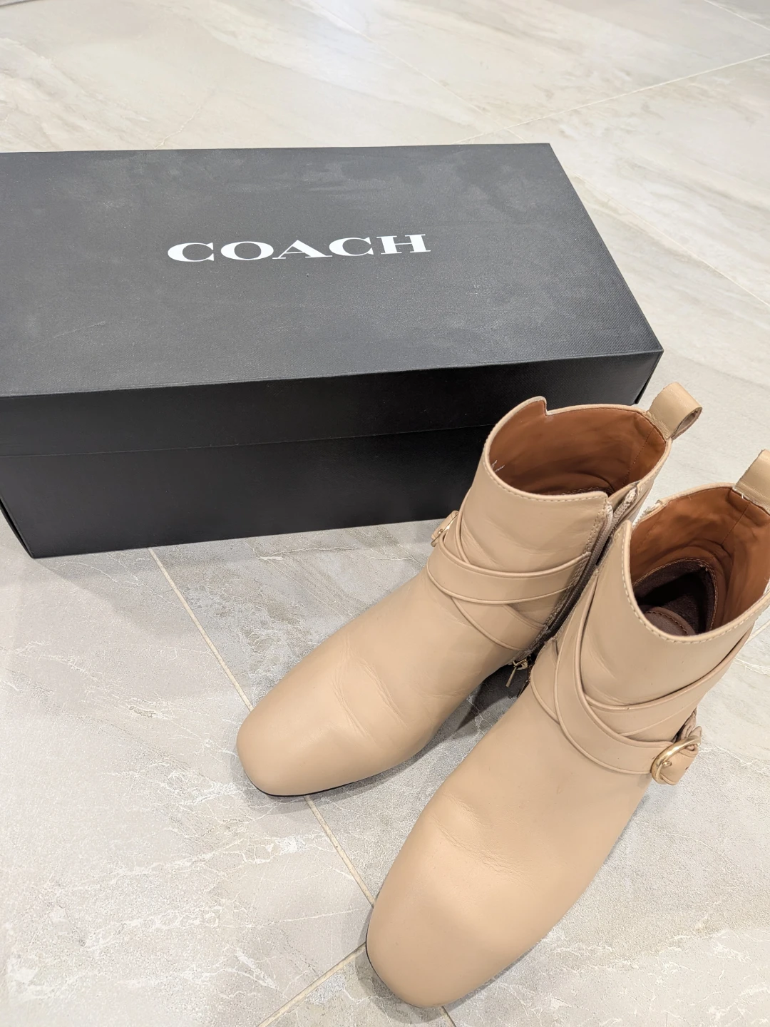 COACH Leather Ankle Boots - Size 6.5
