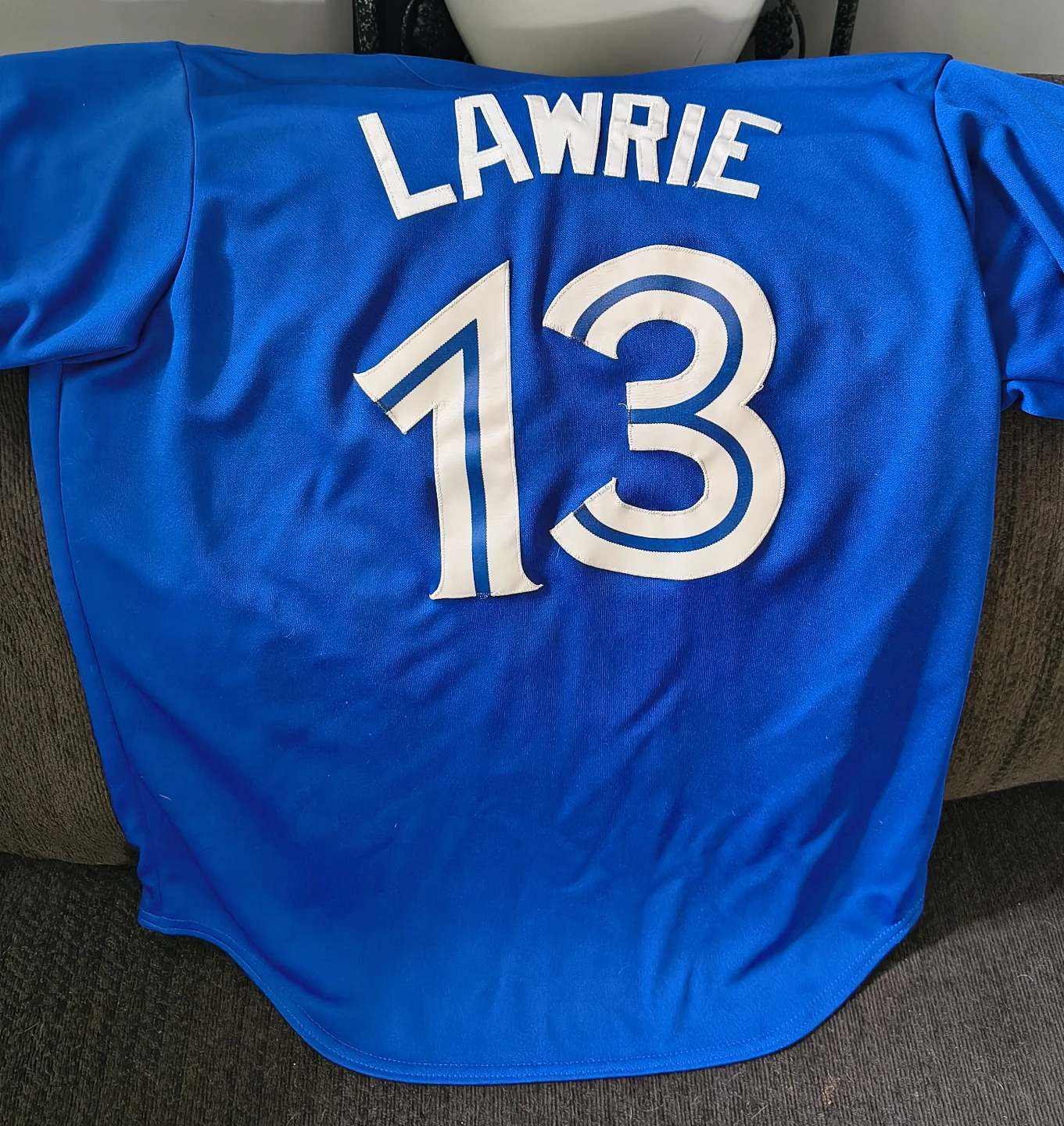 Majestic Toronto Blue Jays Lawrie #13 Baseball Jersey L/G - photo 2