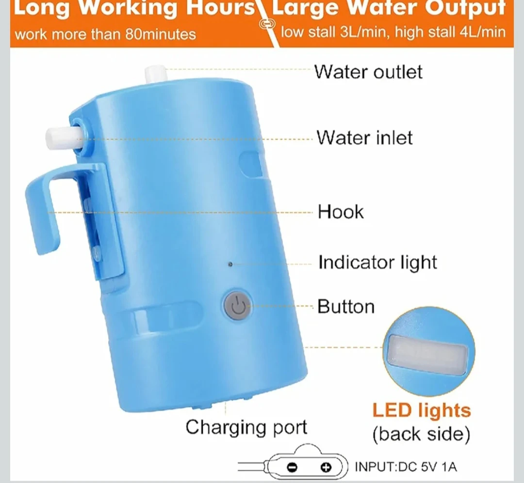 Portable Electric Shower Pump Kit - photo 2