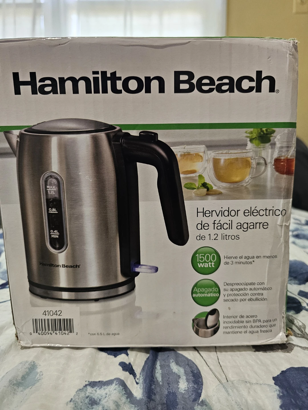 Hamilton Beach Electric Kettle 1.2L Stainless Steel