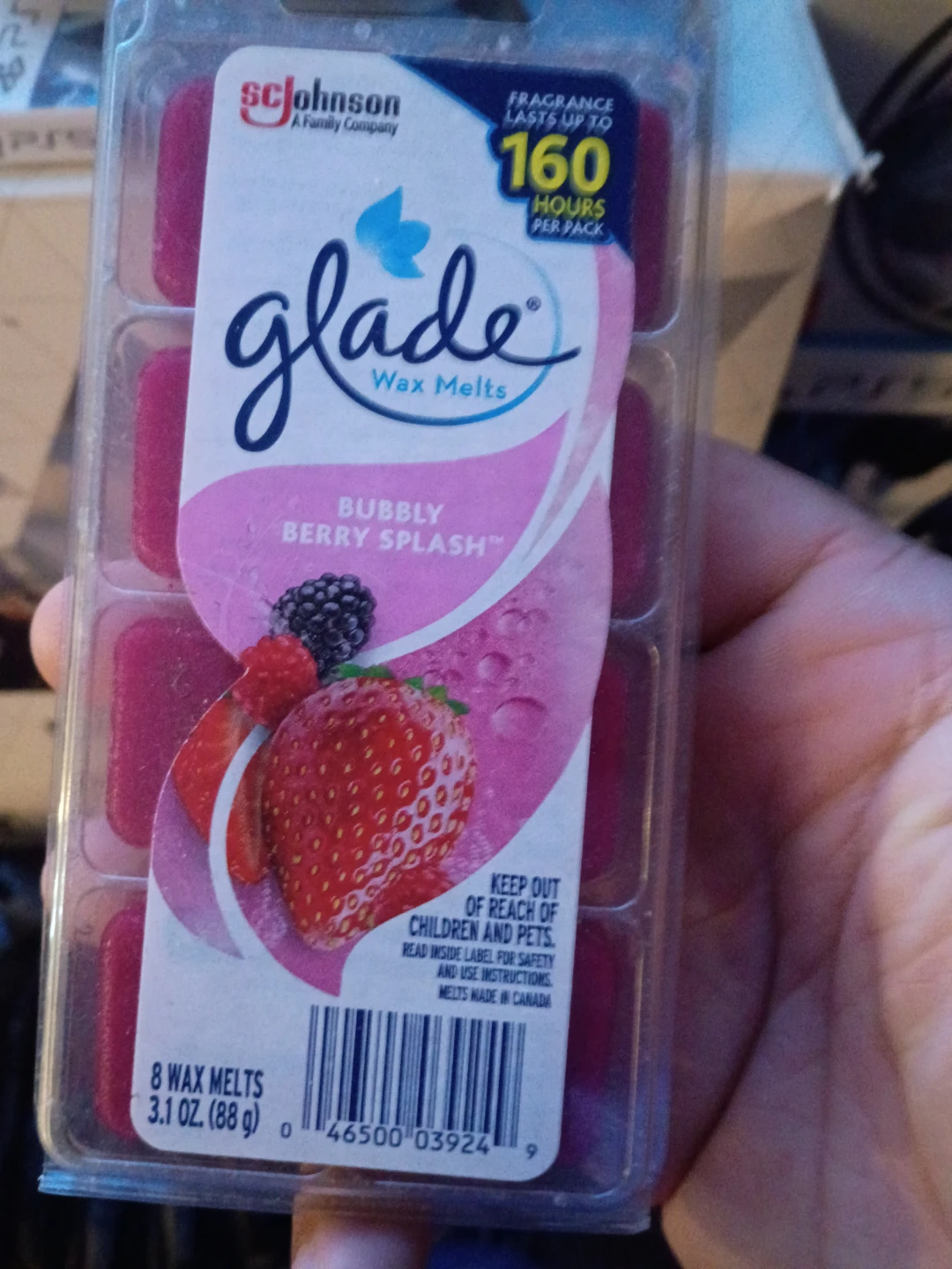 Glade Bubbly Berry Splash Wax Melts (8 Count)