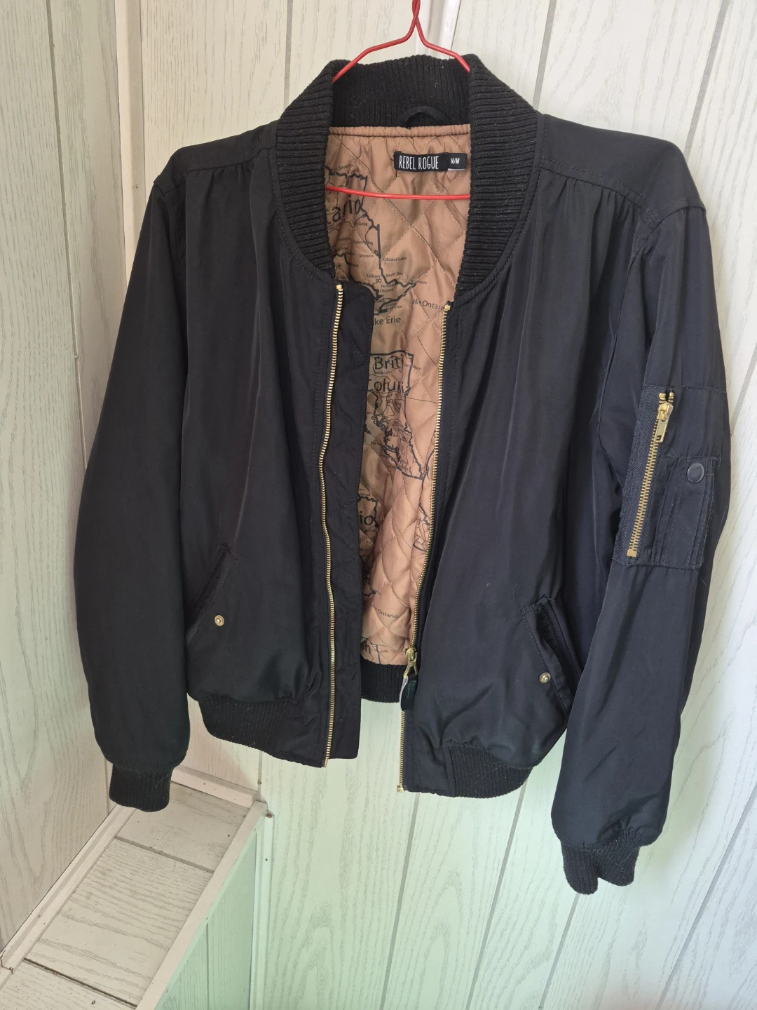 Rebel Rogue Bomber Jacket - Black - M/M
