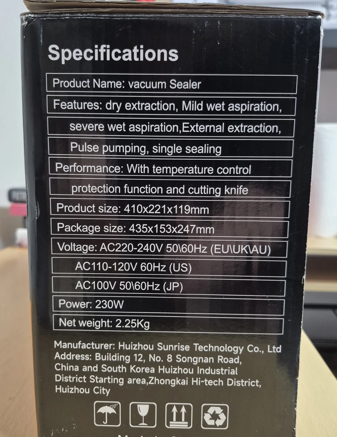 QIQIAOB Vacuum Sealer Model SV608 - photo 5