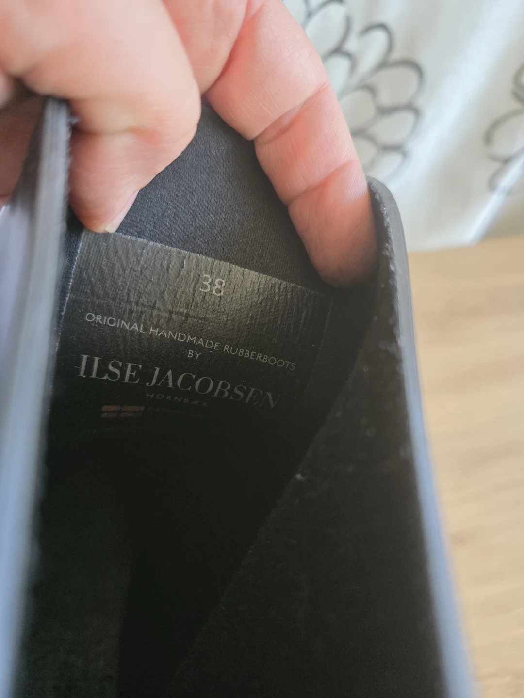 Ilse Jacobsen Hornbæk Black Rubber Boots Size 38 - photo 5