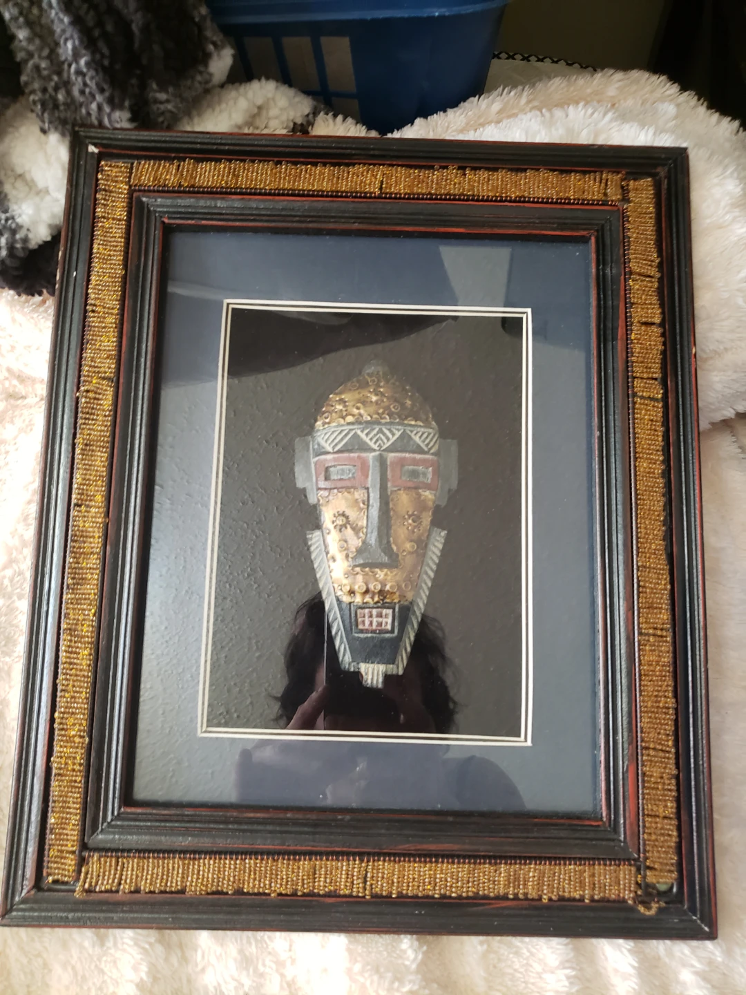 Framed African Mask Wall Art