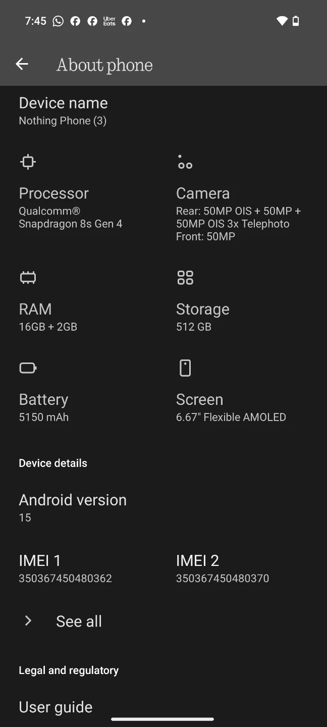 Nothing Phone (3) – 512GB 16GB Ram (Like New) - photo 4