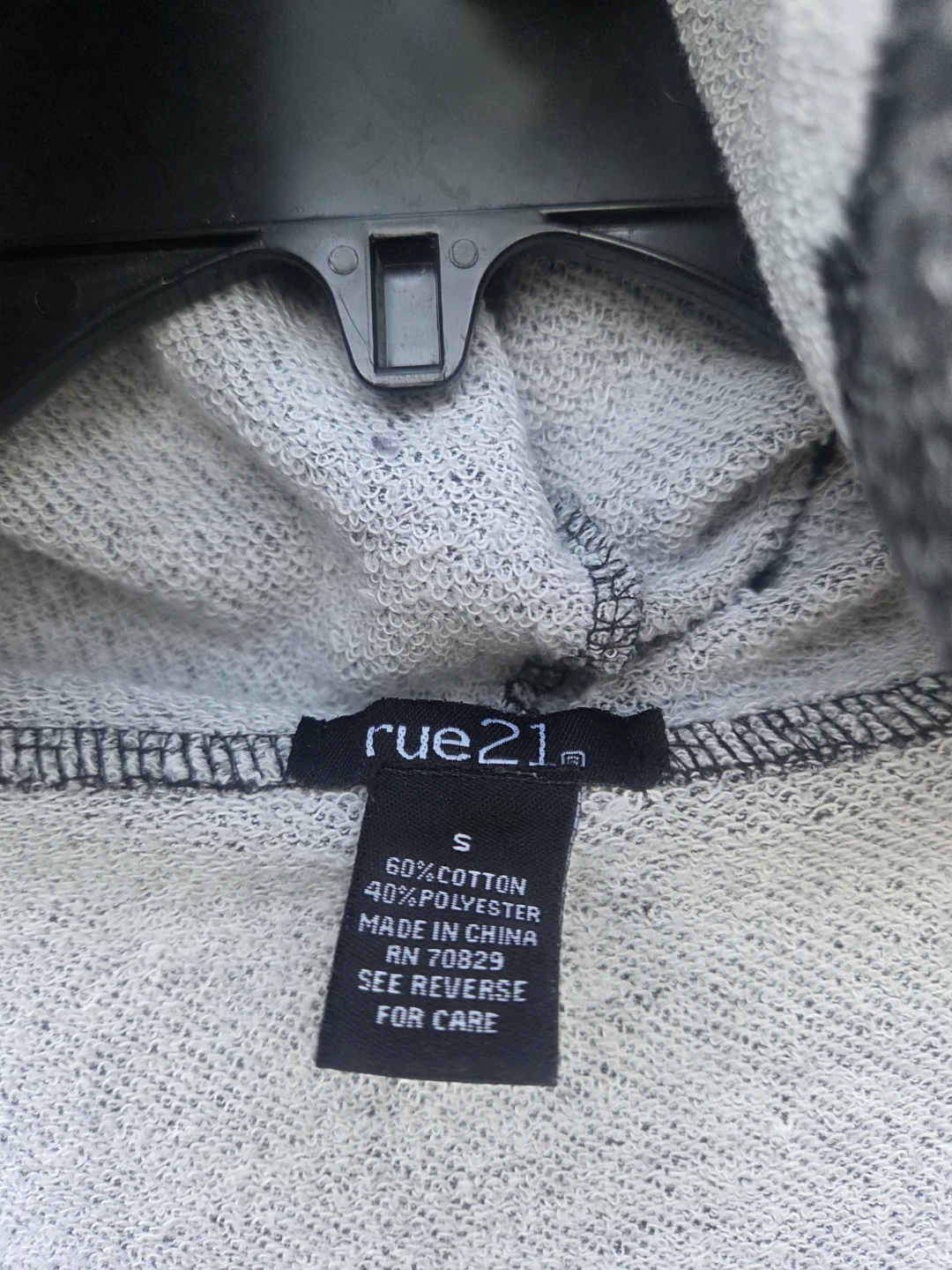 Rue 21 Gray Hoodie Size S - photo 2