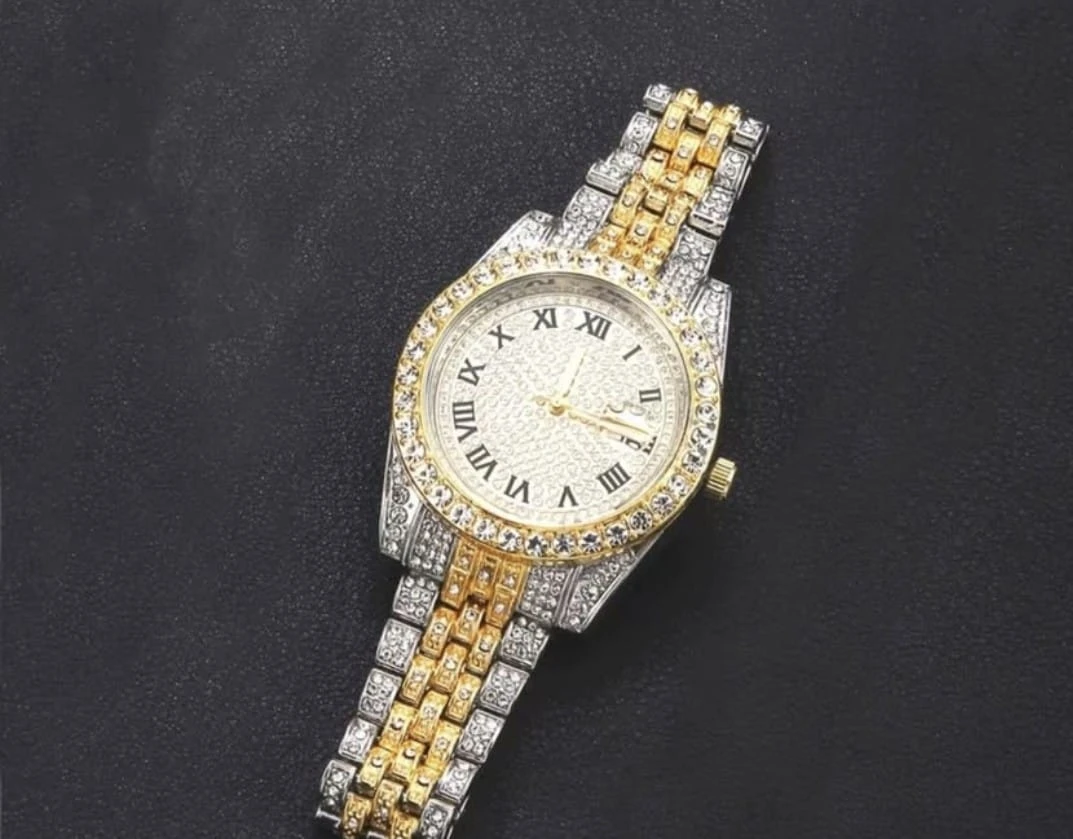 Two-Tone Diamond Accent Watch - photo 3