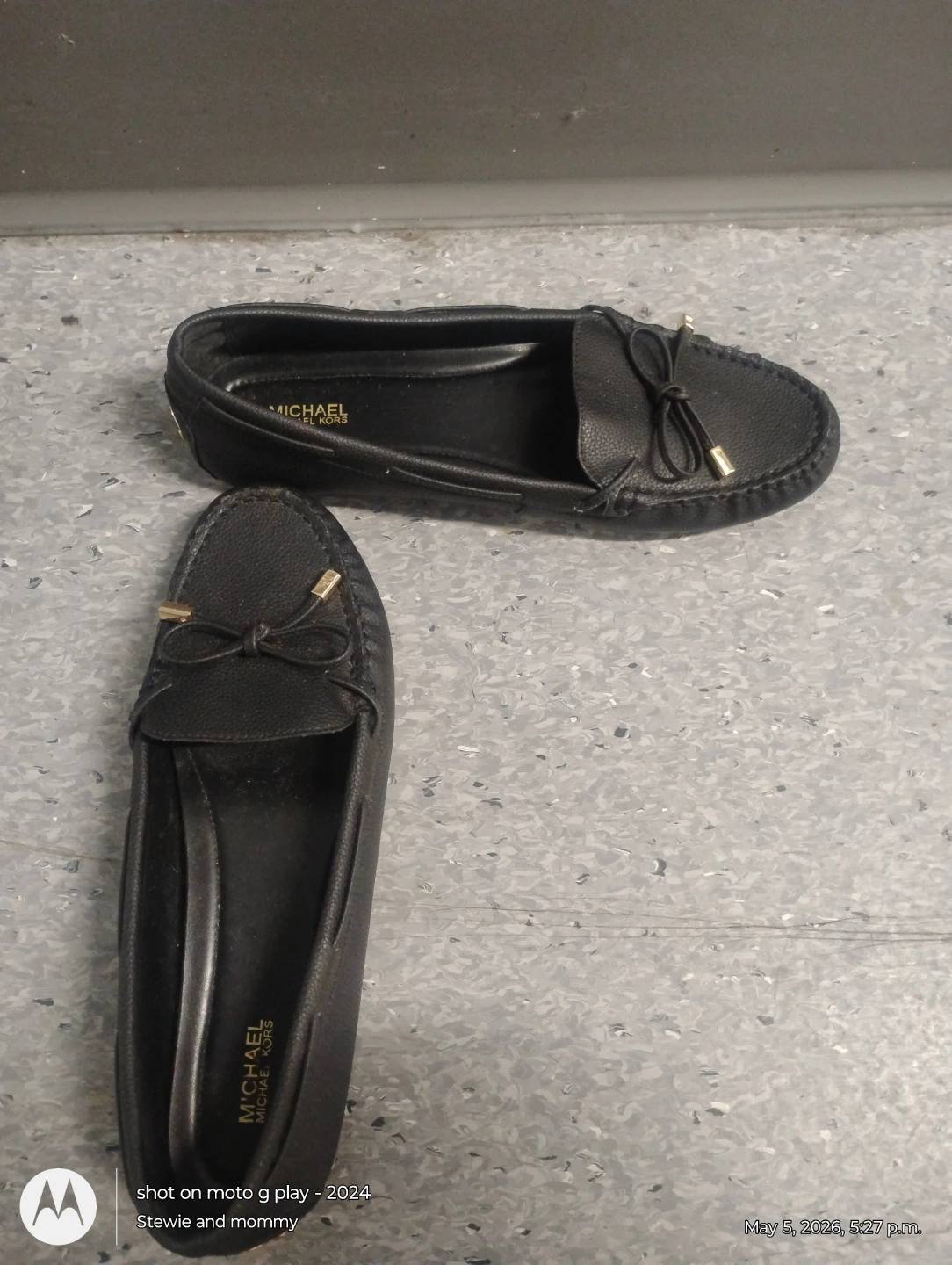 Michael Kors Black Leather Loafers Women's Shoes - photo 2